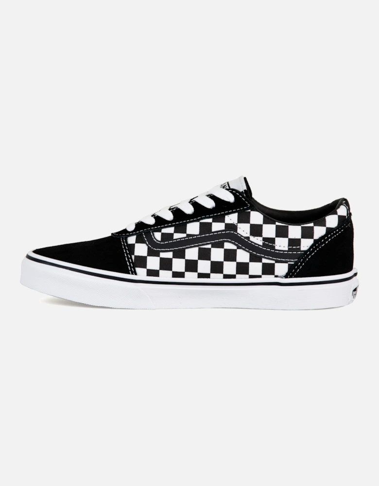 Unisex Youths Ward Checkered Trainers (Black)