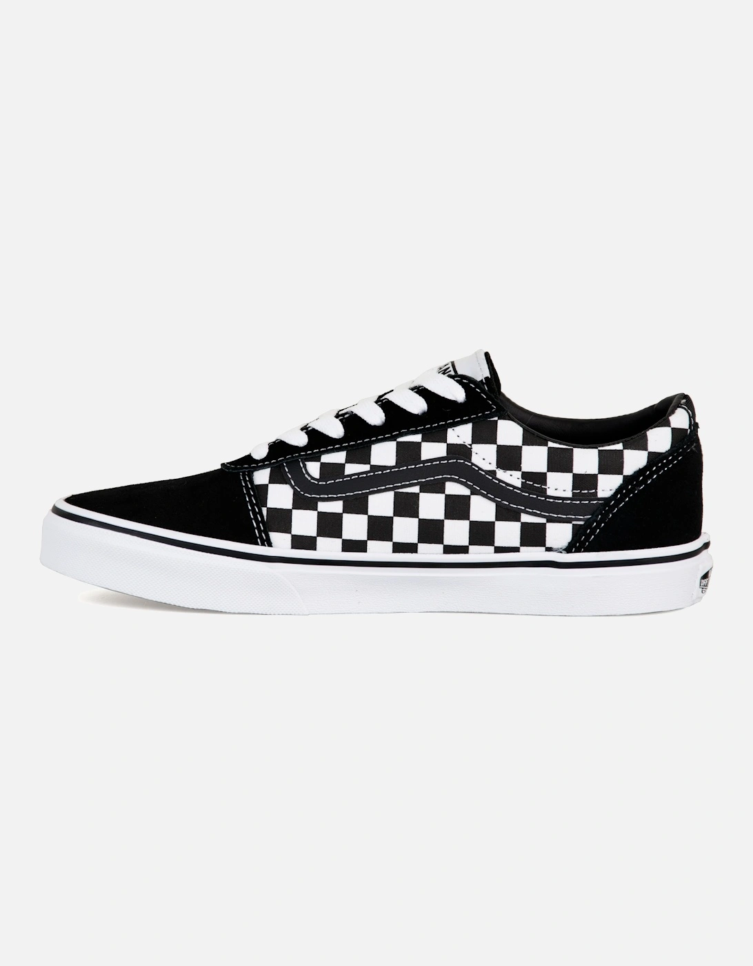 Unisex Youths Ward Checkered Trainers (Black)