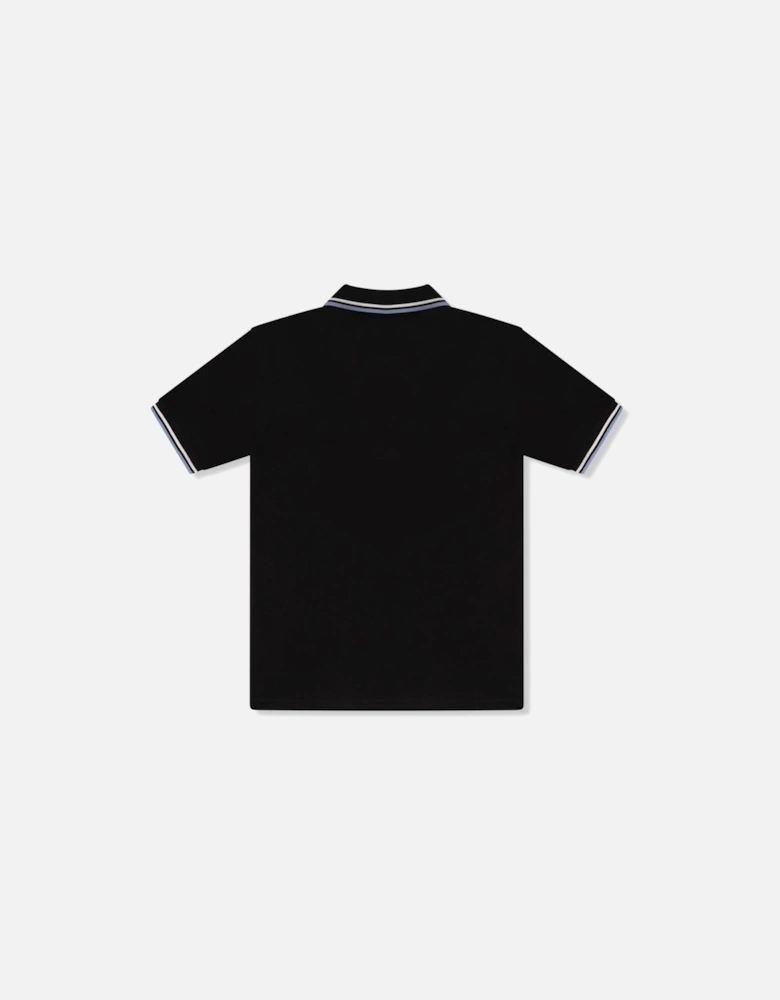 Juniors Twin Tipped Polo Shirt (Black)