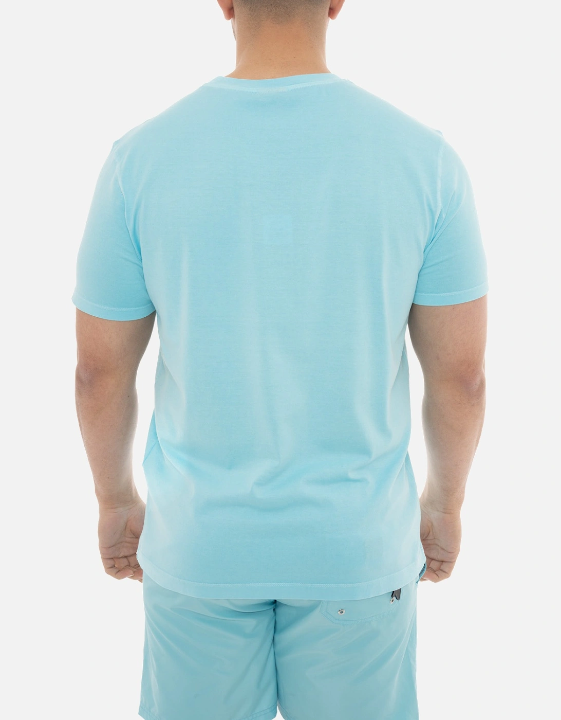 Embroidered Badge T-Shirt (Light Blue)