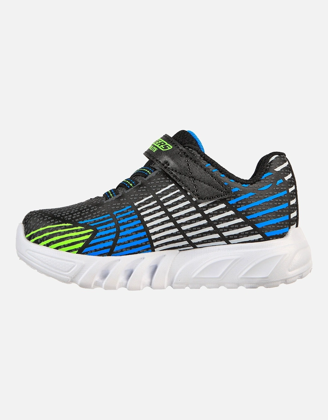 Infants Flex Glow Elite Trainers (Black/Blue)