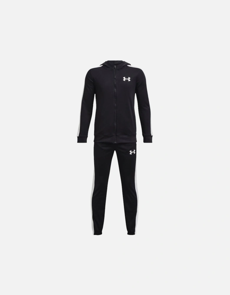 Youths Hooded Tracksuit (Black)