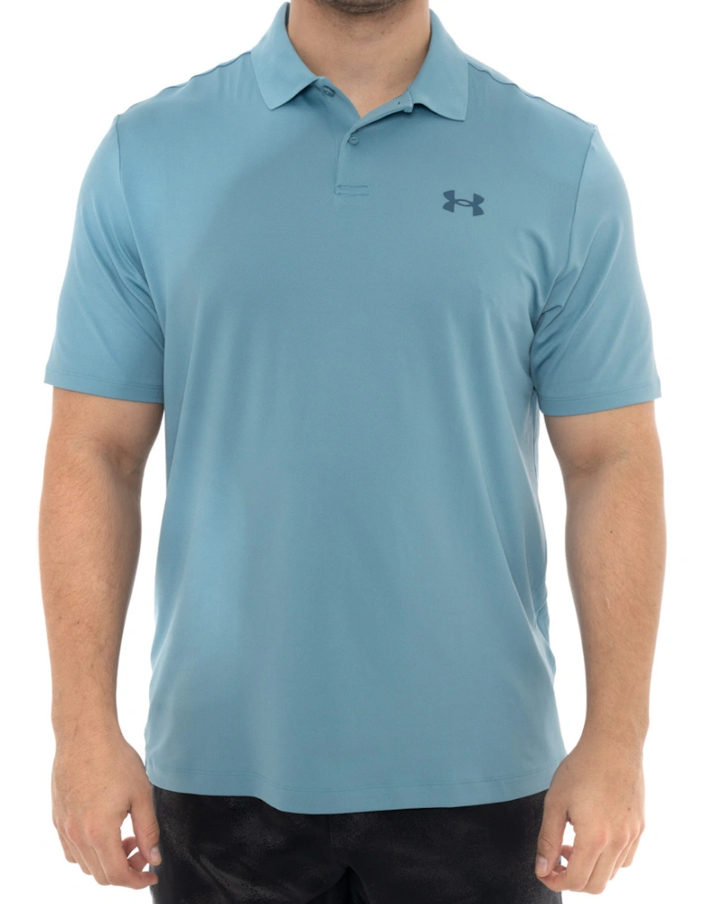 Mens Performance Polo Shirt (Blue)