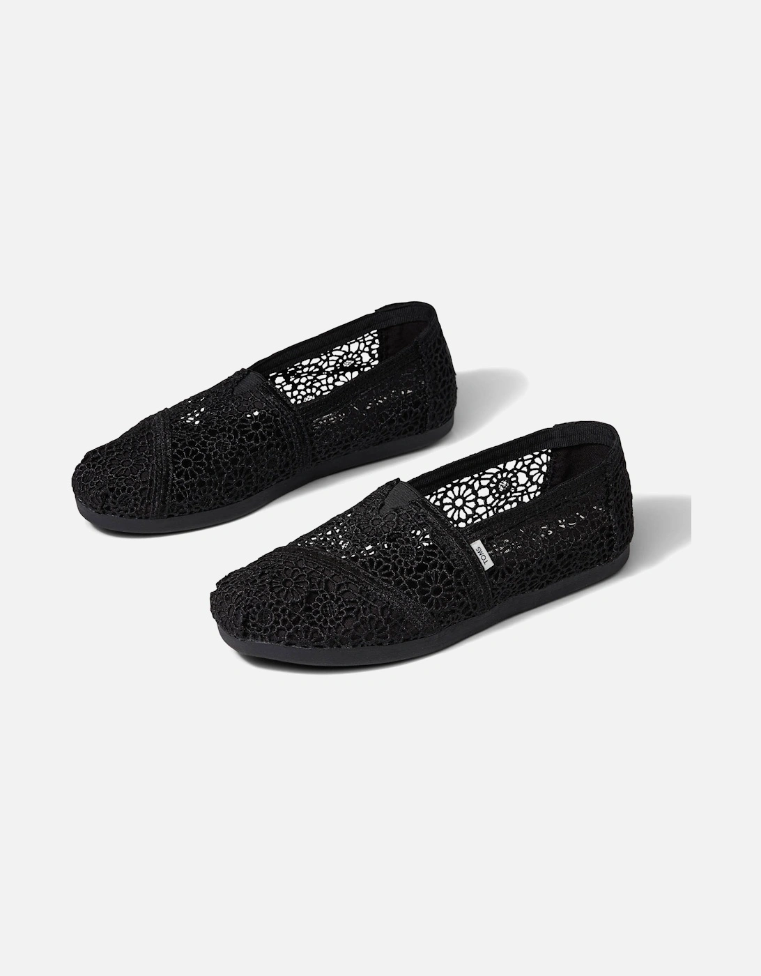 Womens Moroccan Crochet Shoes (Black), 4 of 3