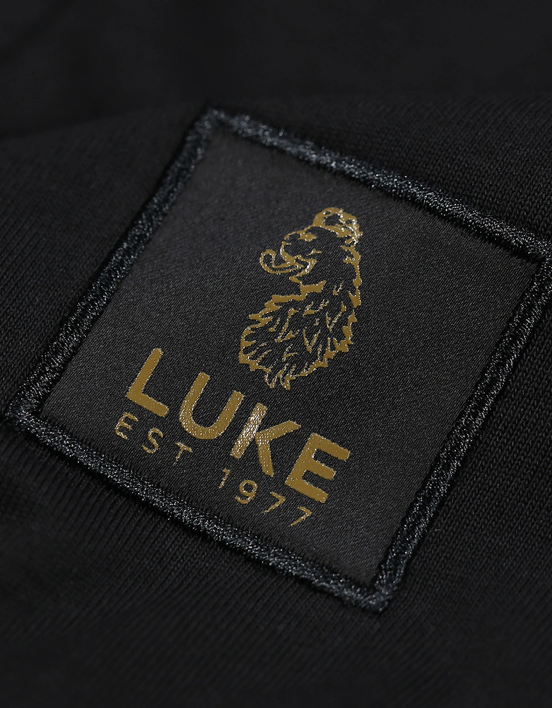 Luke Mens Laos Patch Pocket Polo Shirt (Black)