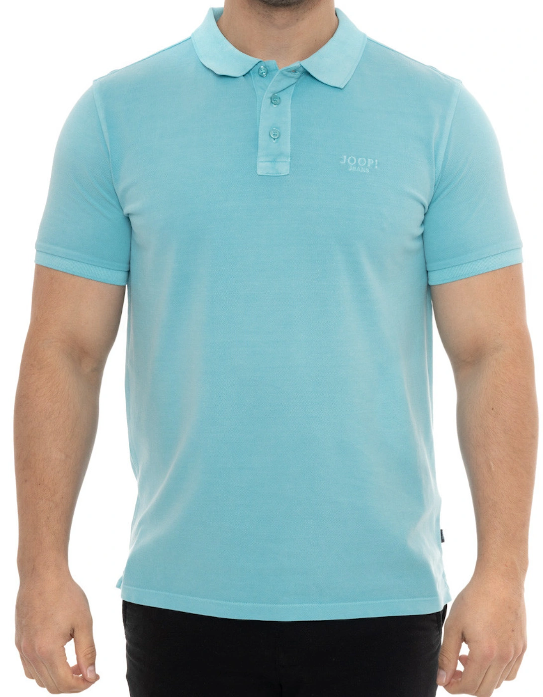 Joop Mens Plain Polo Shirt (Turquoise), 7 of 6