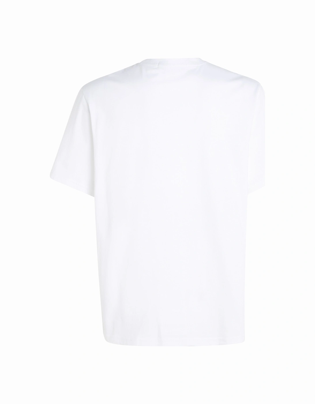 Mens Hyper Real Slanted T-Shirt (White)