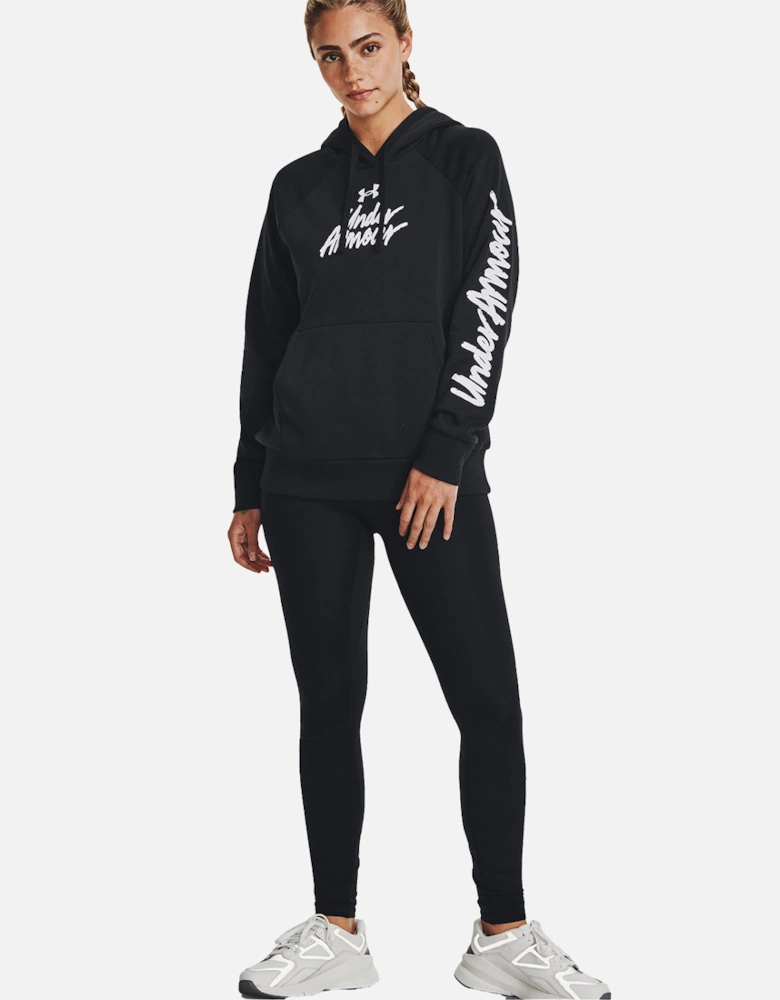 Womens Rival Fleece Graphic Hoodie (Black)