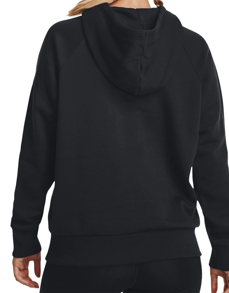 Womens Rival Fleece Graphic Hoodie (Black)