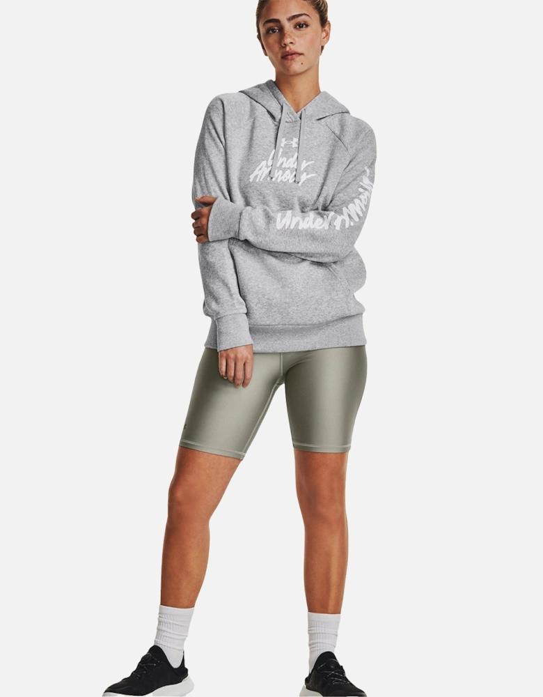 Womens Rival Fleece Graphic Hoodie (Grey)