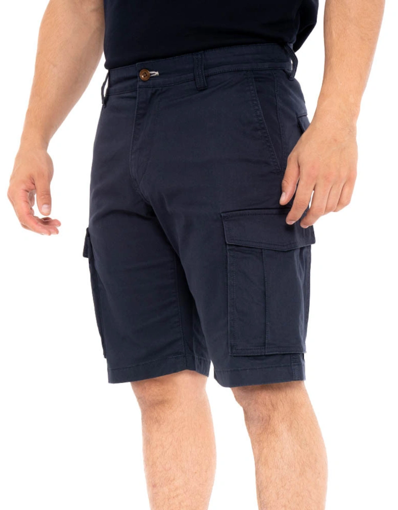 Mens D1 Relaxed Twill Cargo Shorts (Sand)