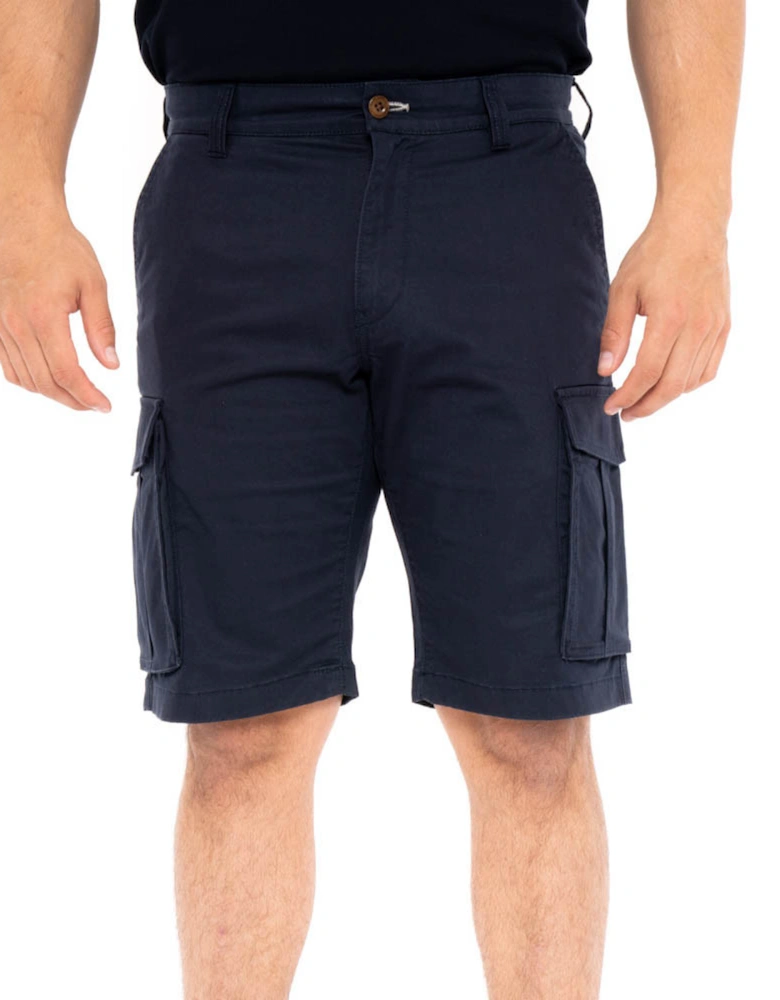Mens D1 Relaxed Twill Cargo Shorts (Sand)