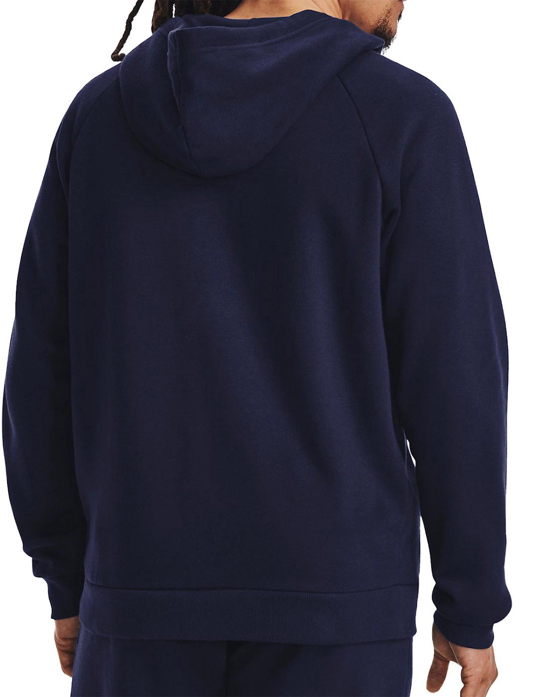 Mens Rival Fleece Full Zip Hoodie (Navy)