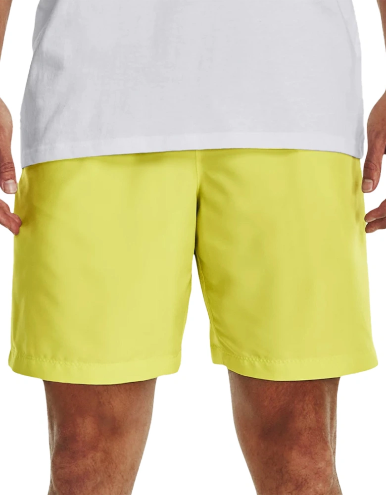 Mens Woven Graphic Shorts (Lime)