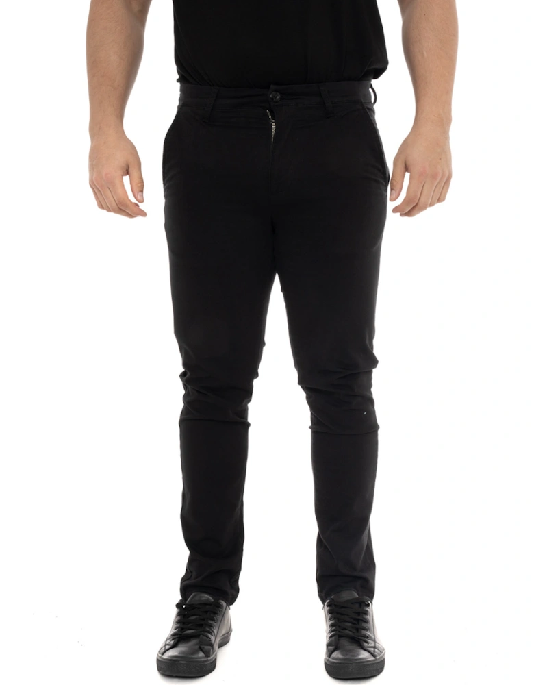 Luke Mens Alpha Smart Chino Trousers (Black)