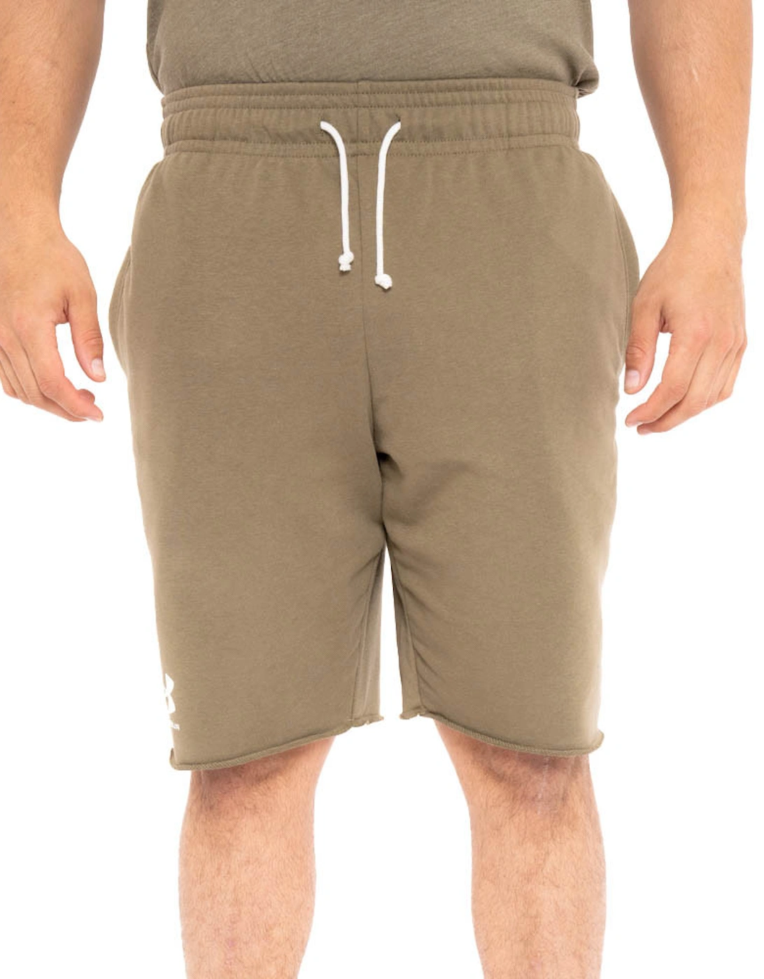 Mens Rival Terry Shorts (Olive), 5 of 4