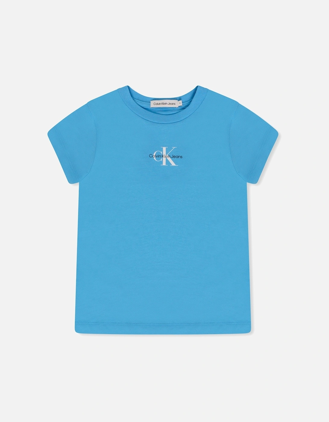 Girls Monogram T-Shirt (Blue), 3 of 2