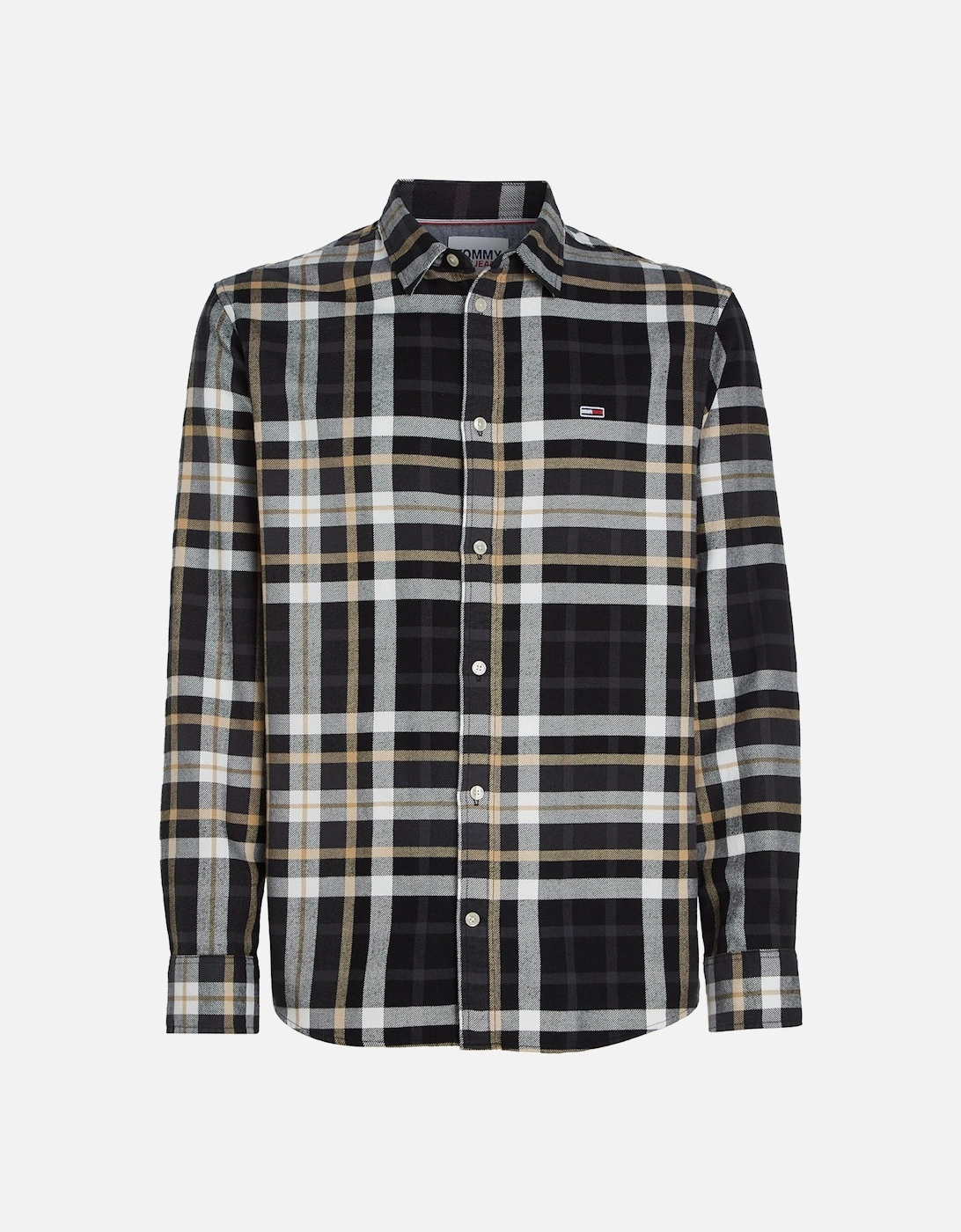 Mens Classic Essential Check Shirt (Black), 7 of 6