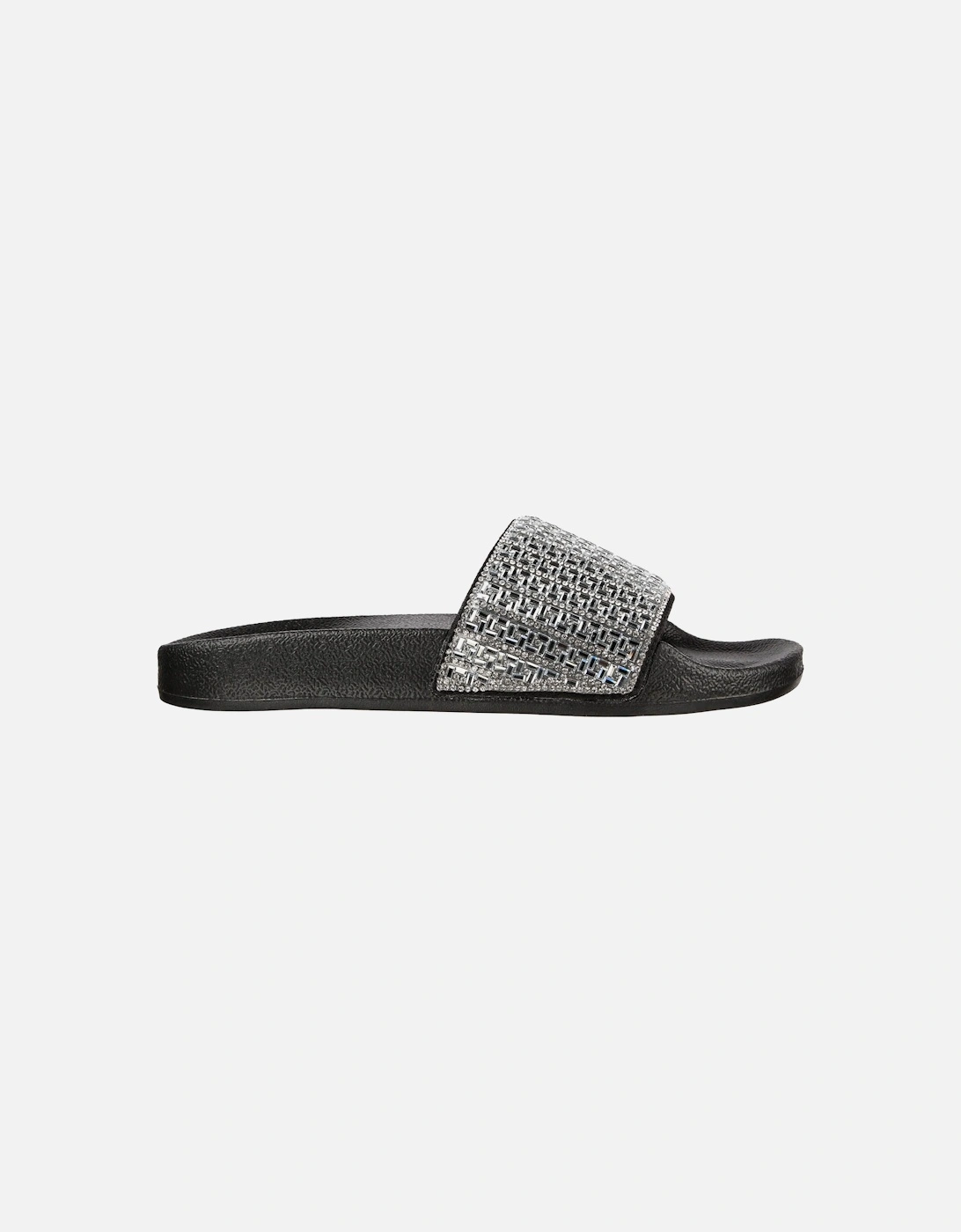 Womens Pop Ups New Spark Sandals (Black/Silver)