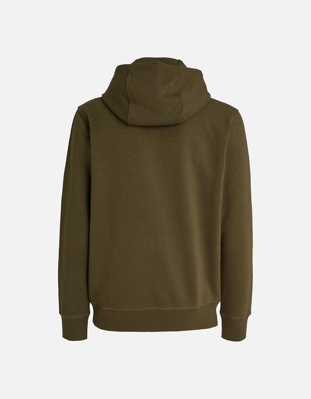 Mens Regular Linear Hoodie (Olive)