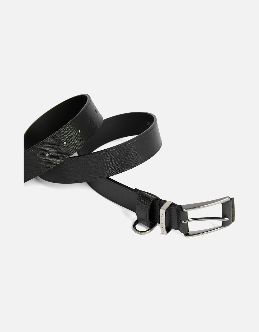 Mens Maitai Saffiano Leather Belt (Black)