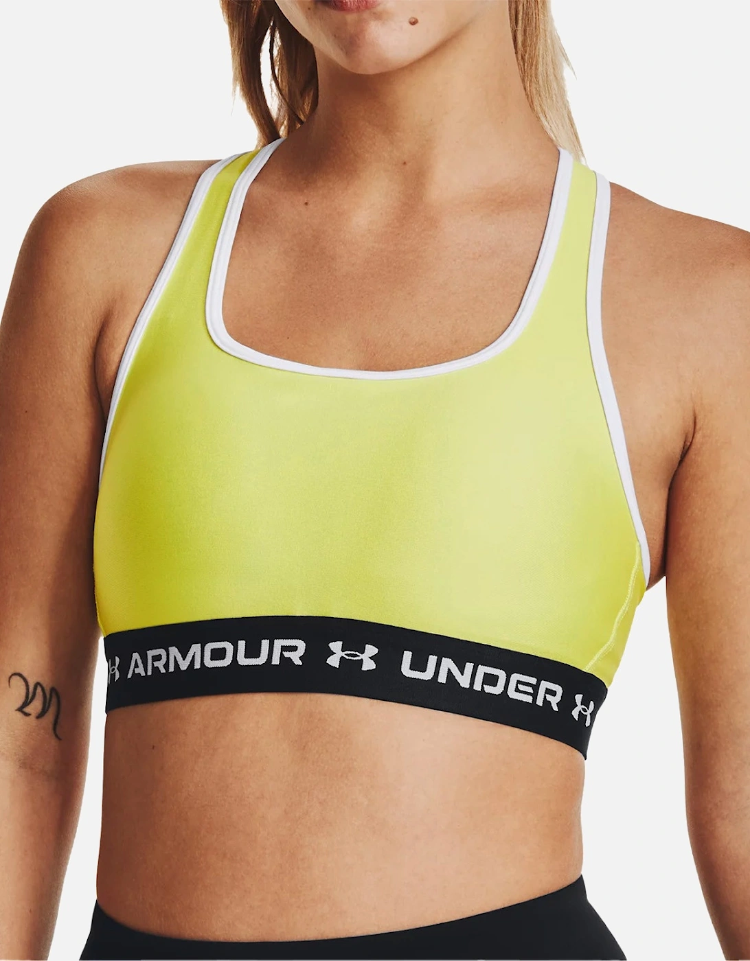 Womens Cross Back Sports Bra (Lime)