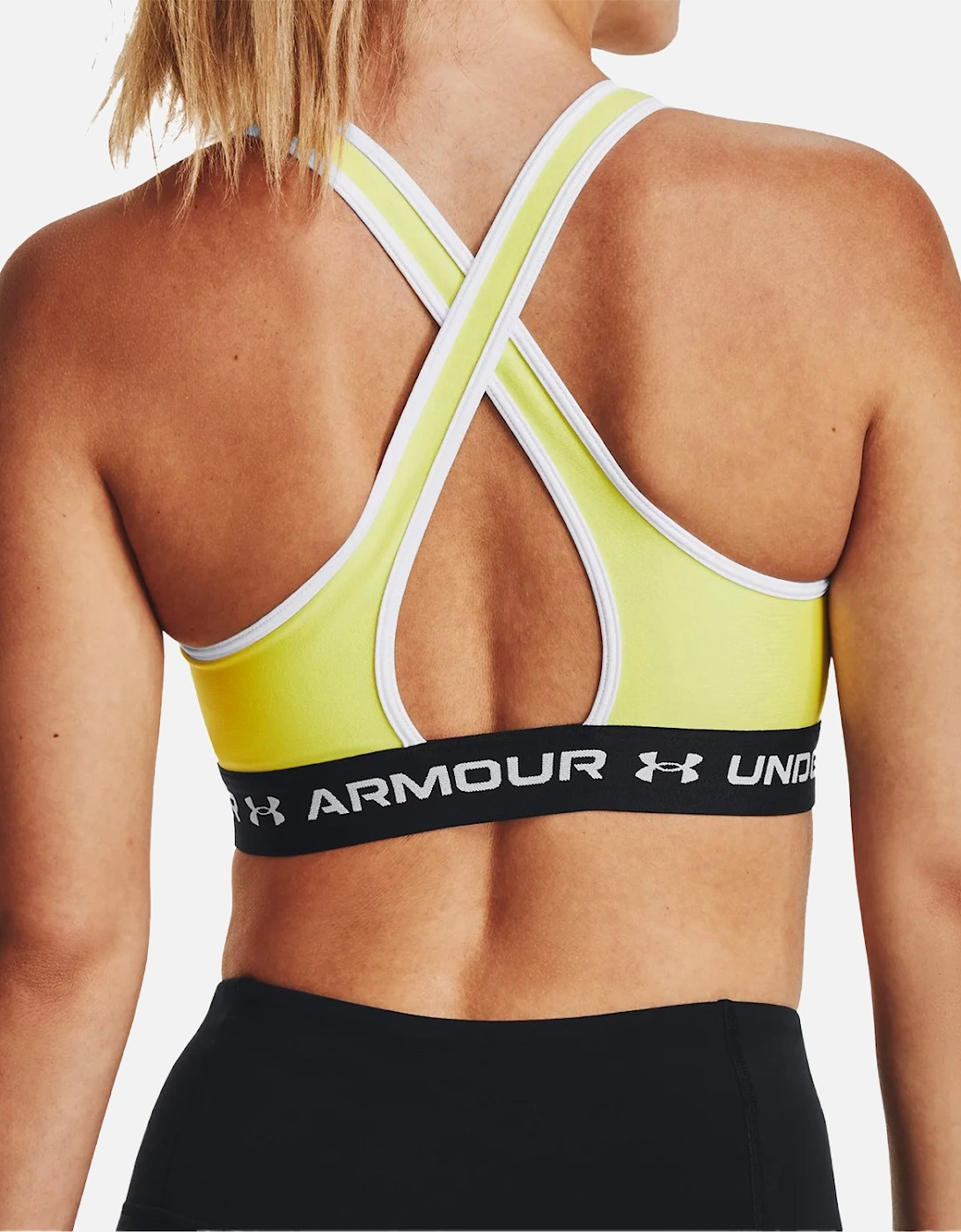 Womens Cross Back Sports Bra (Lime)