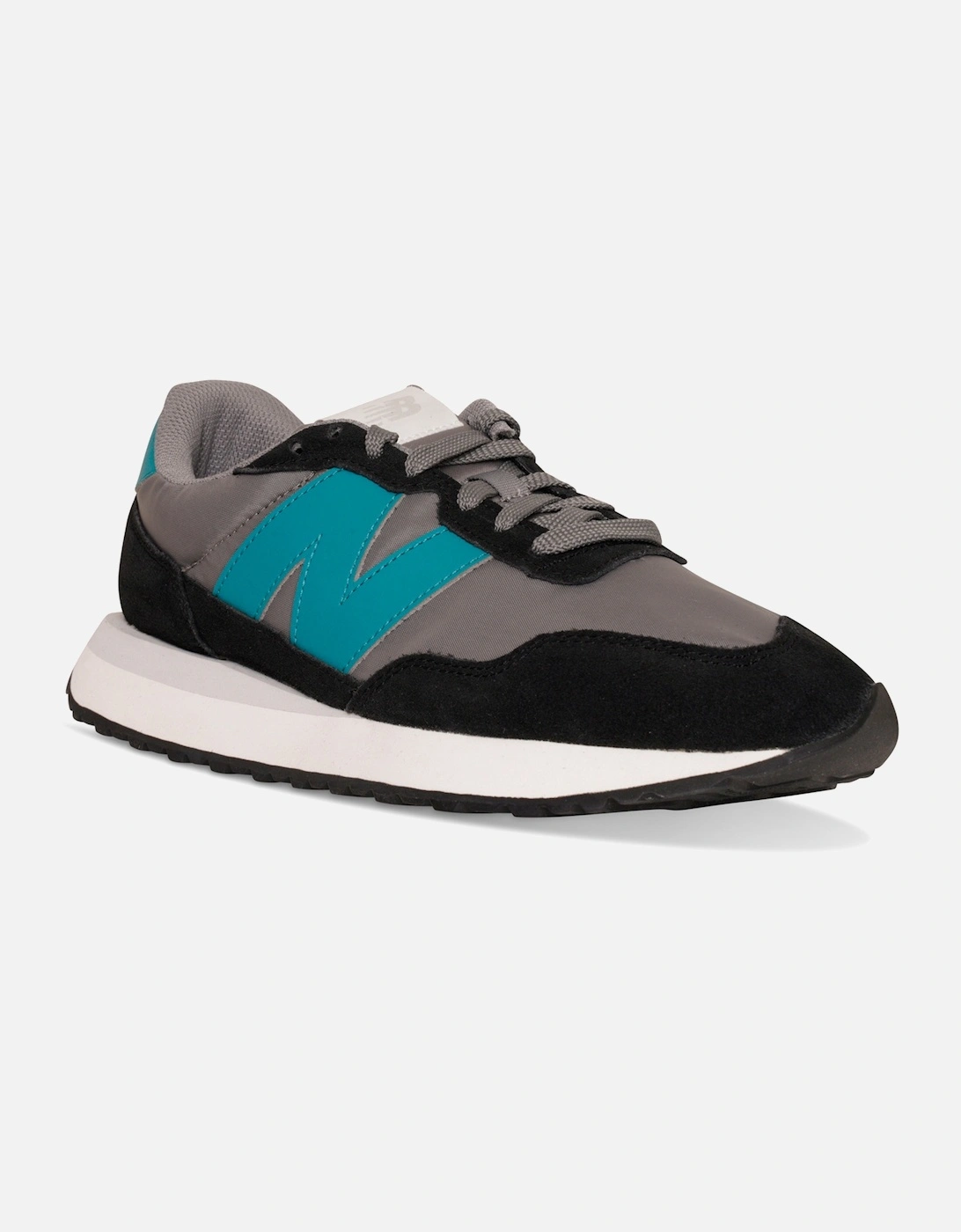 Mens MS237 Trainers (Black/Grey), 4 of 3