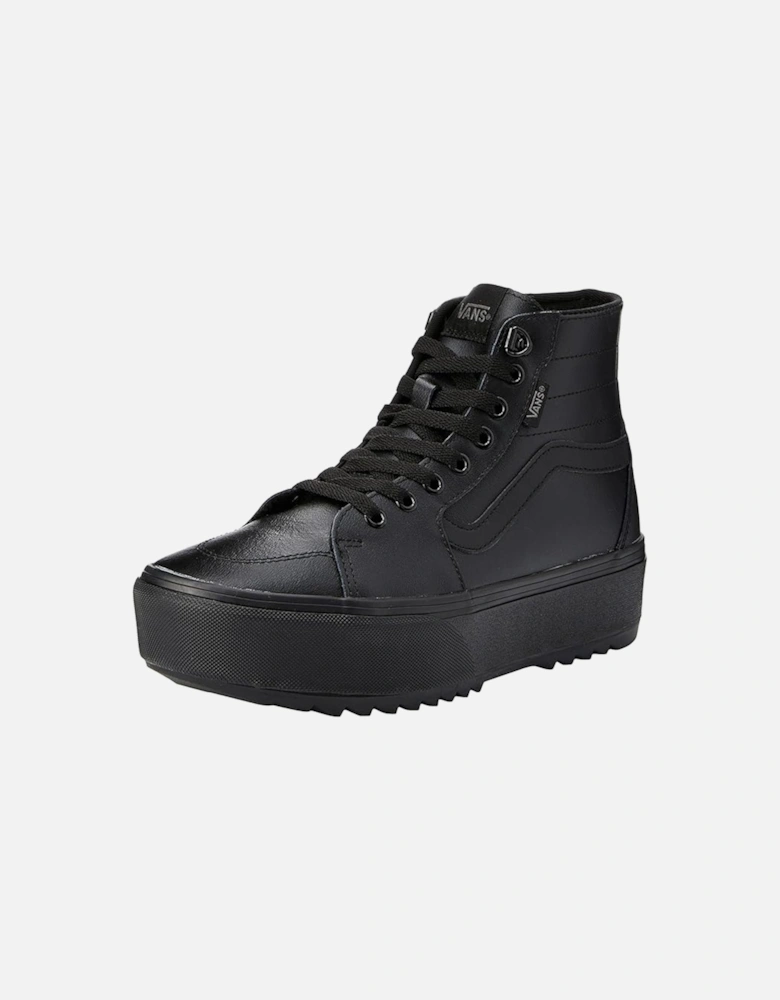 Womens Filmore Hi-Tapered Leather Trainers (All Black)