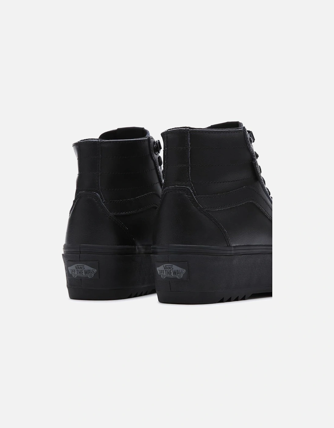 Womens Filmore Hi-Tapered Leather Trainers (All Black)