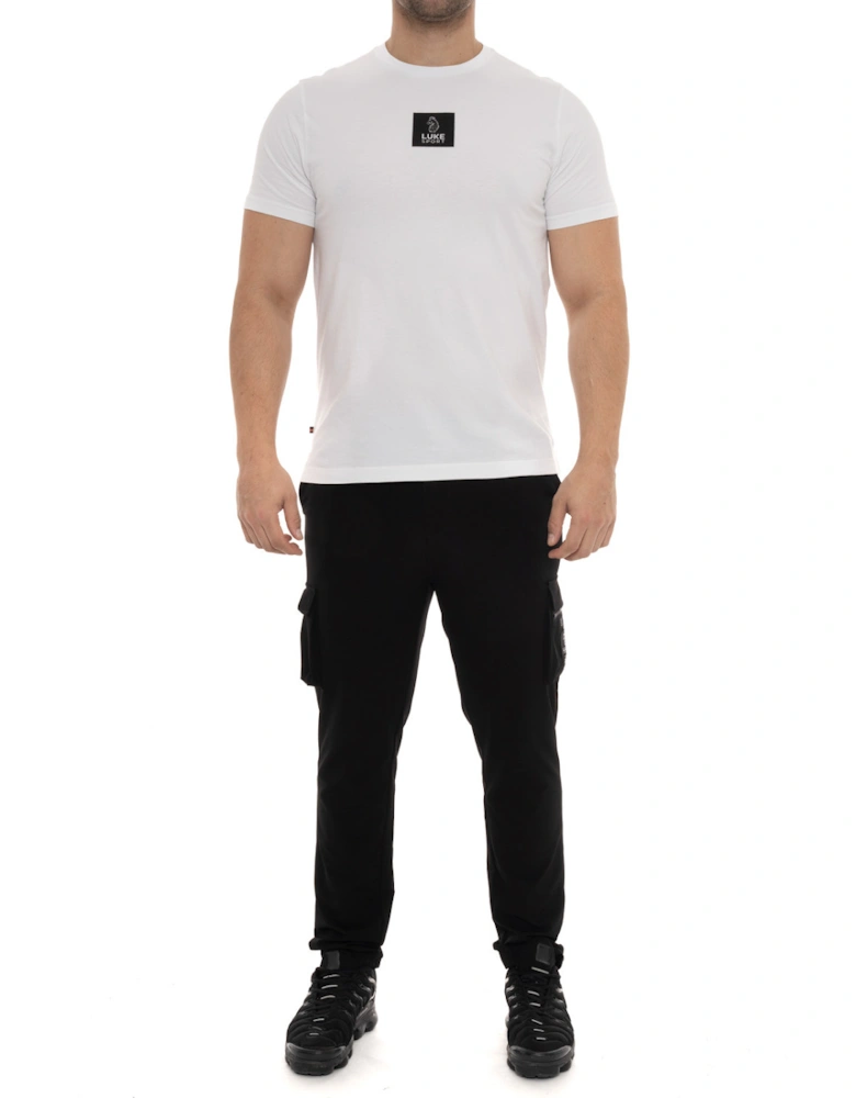 Luke Mens Sport Centre Printed T-Shirt (White)