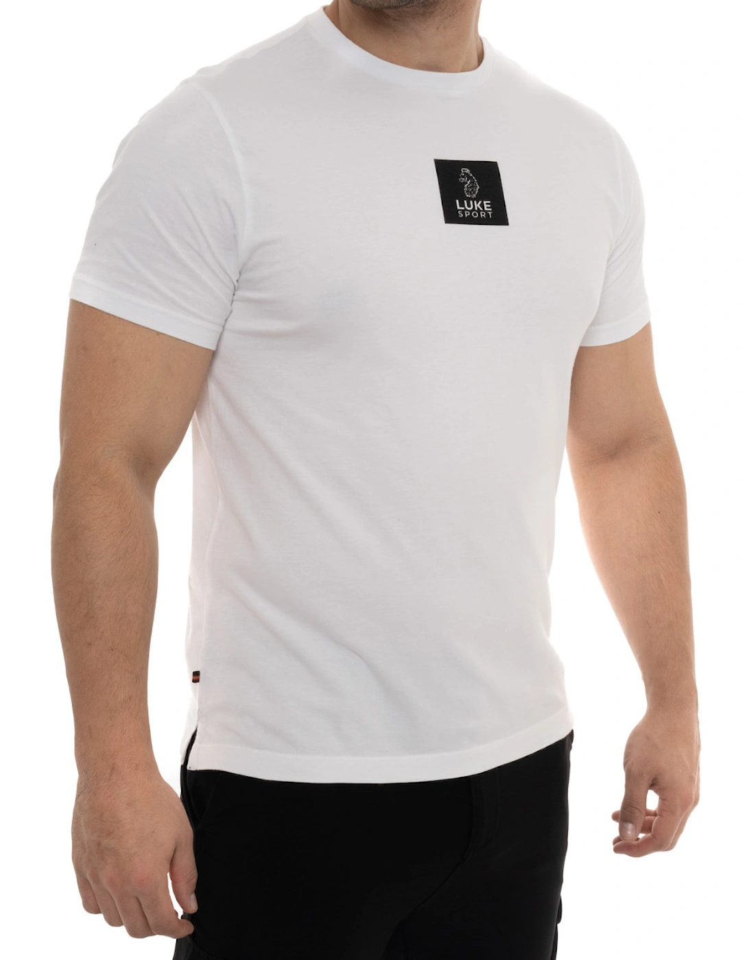 Luke Mens Sport Centre Printed T-Shirt (White)