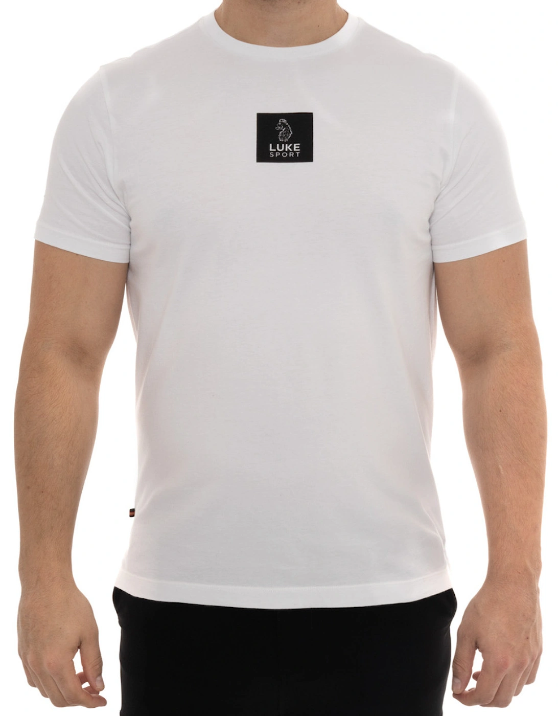 Luke Mens Sport Centre Printed T-Shirt (White), 7 of 6
