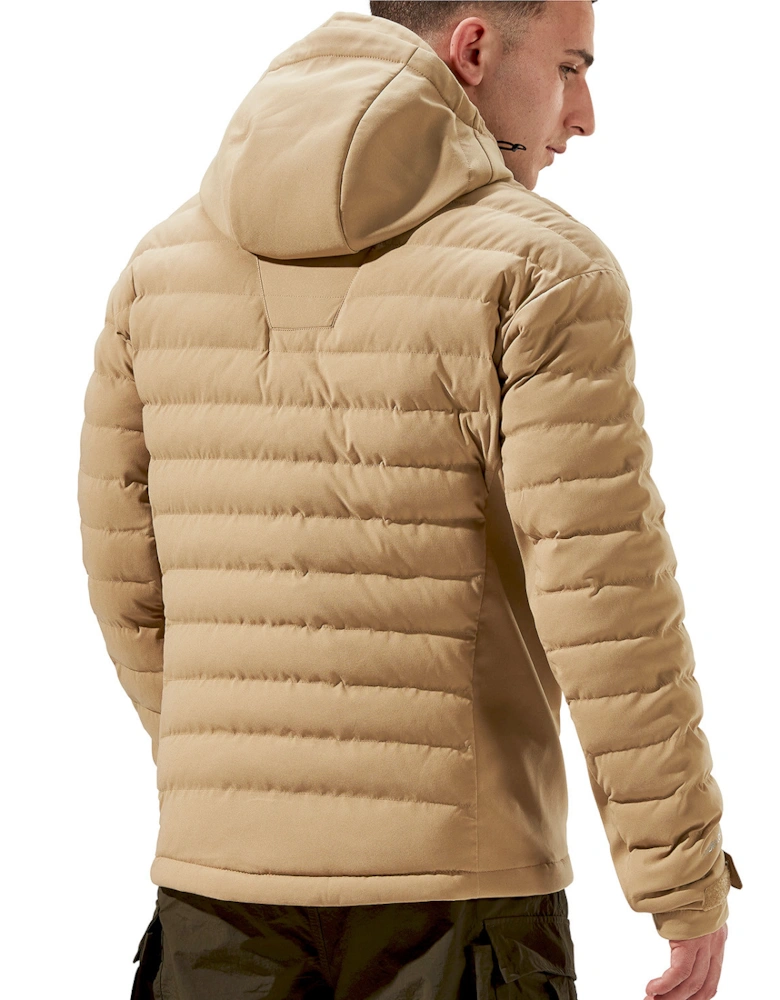 Mens Theran Hybrid Hooded Jacket (Natural)