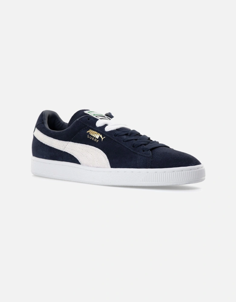 Mens Suede Classic Trainers (Peacoat/White)