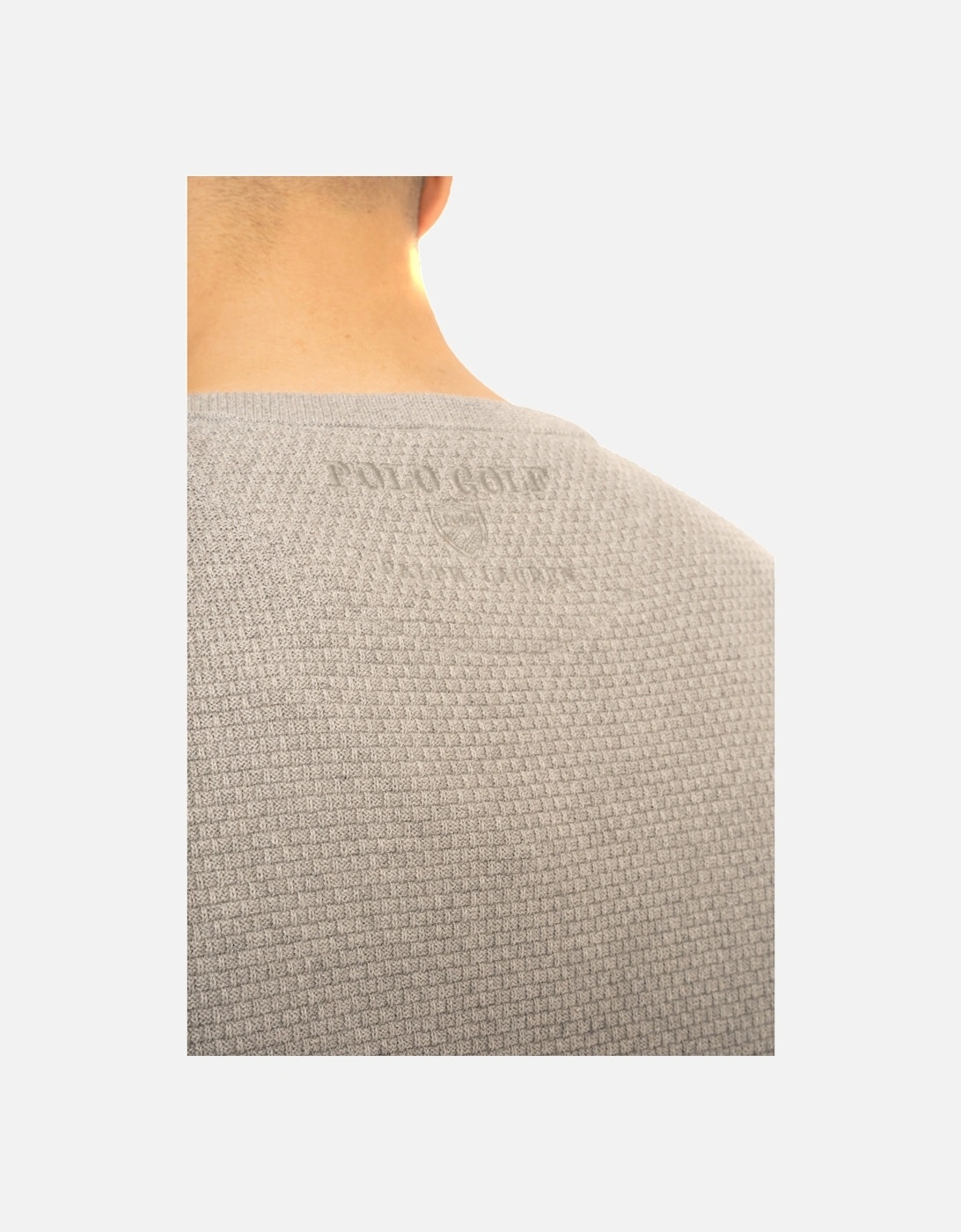 Ralph Lauren Polo Mens Golf Coolmax Crew Knit Sweatshirt (Grey)