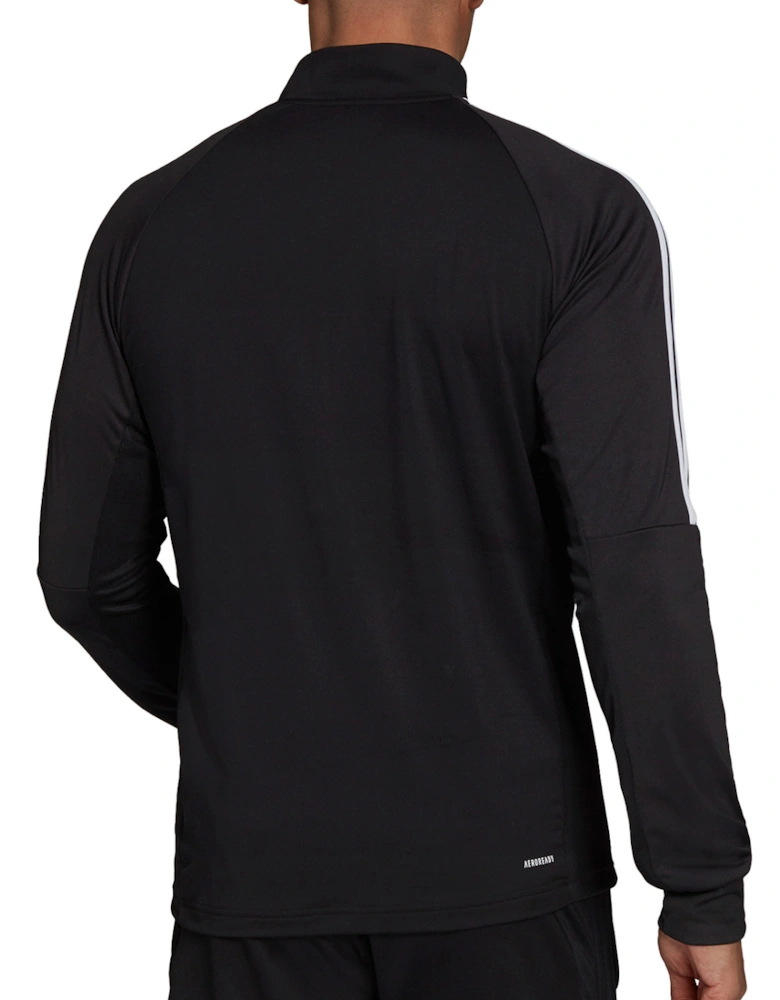Mens Sereno ¼ Zip Neck Sweatshirt (Black)