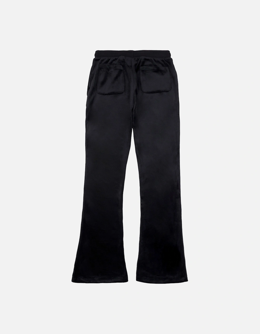Youths Velour Bootcut Joggers (Black/Gold)