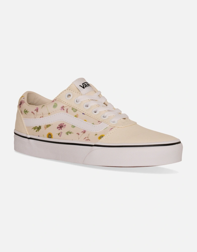 Womens Ward Pressed Flowers Trainers (White)