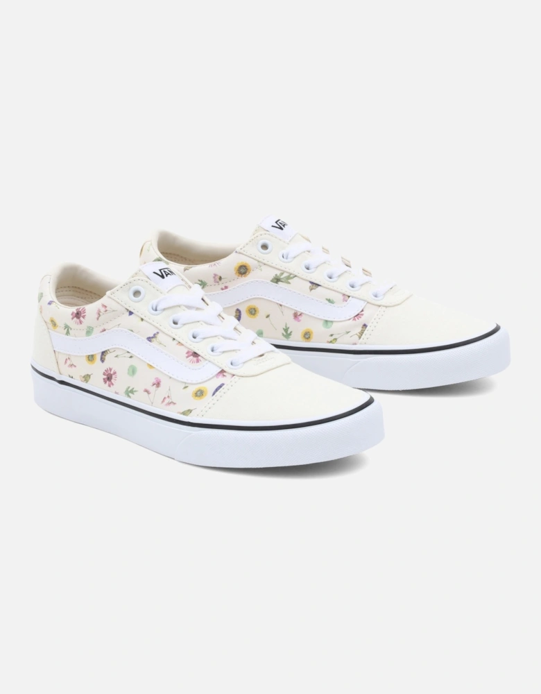 Womens Ward Pressed Flowers Trainers (White)