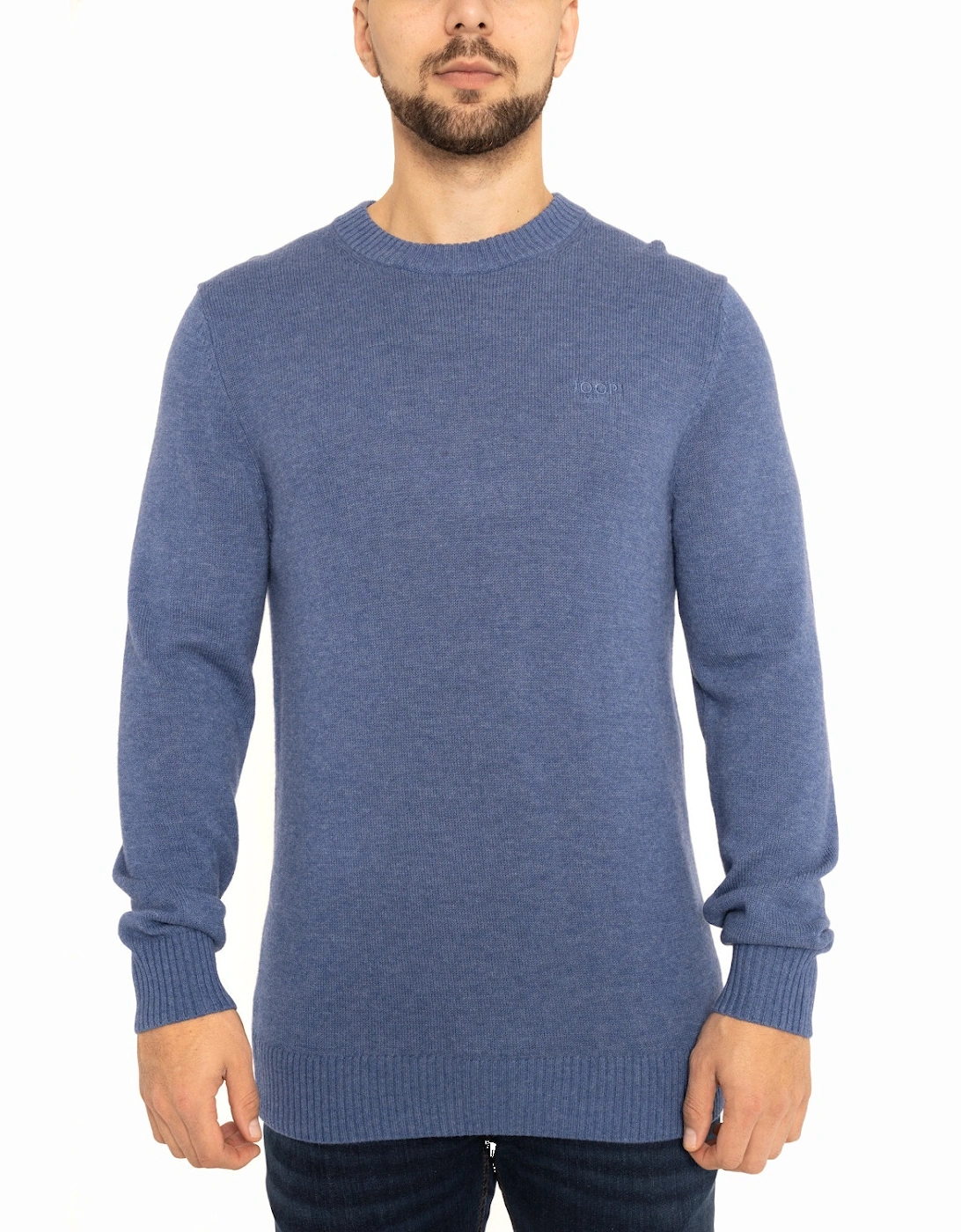 Joop Mens Wool Crew Knit Sweatshirt (Blue), 8 of 7