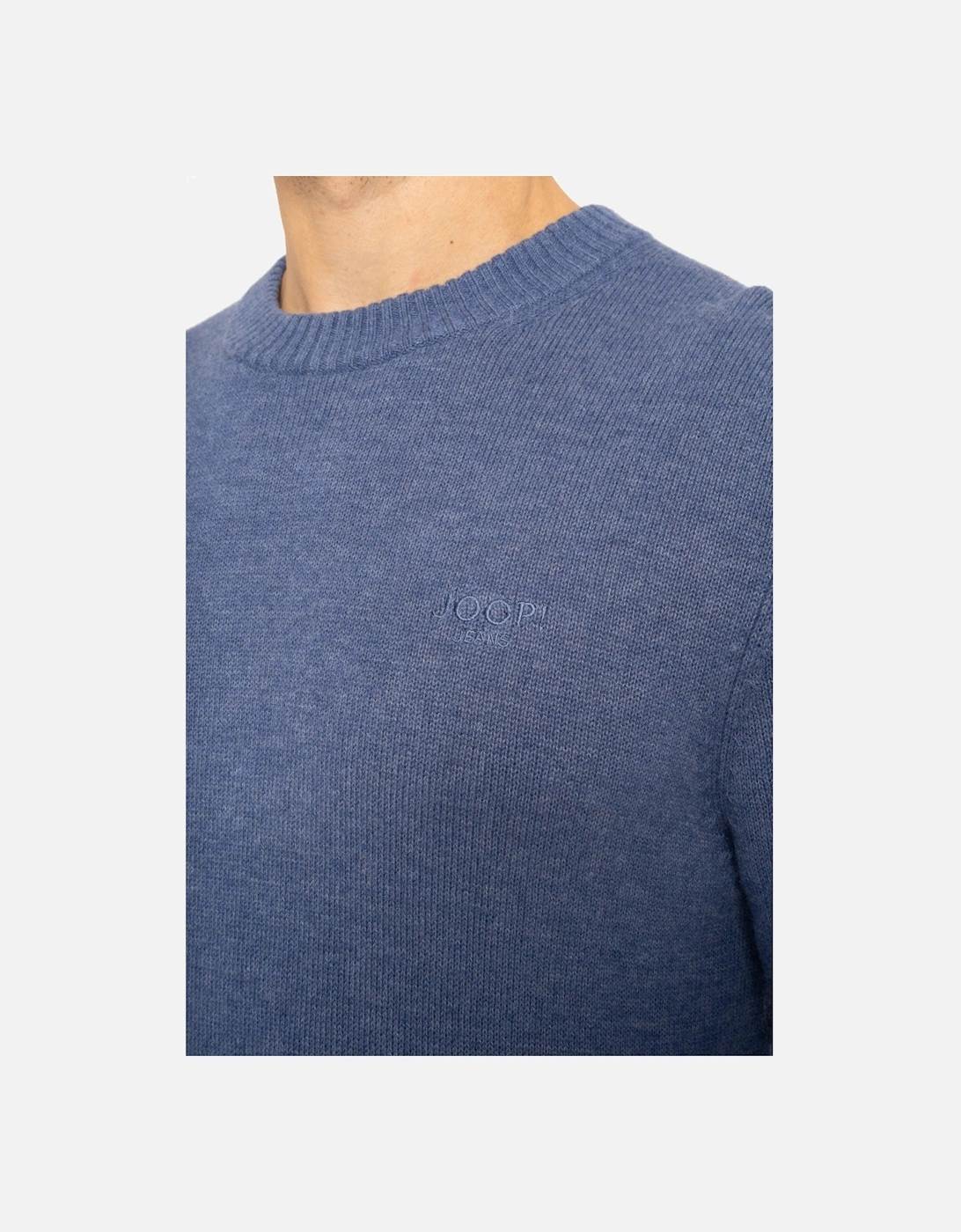 Joop Mens Wool Crew Knit Sweatshirt (Blue)