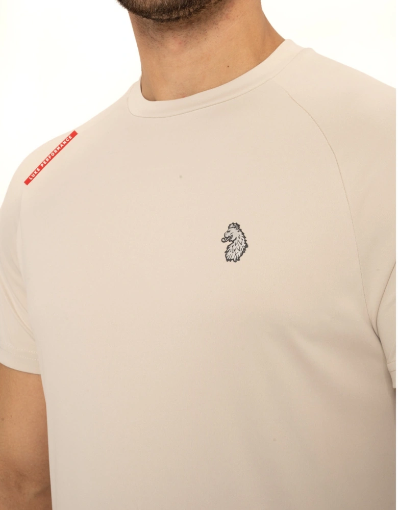 Luke Sport Mens Crunch Perfromance Jersey T-Shirt (Oyster)
