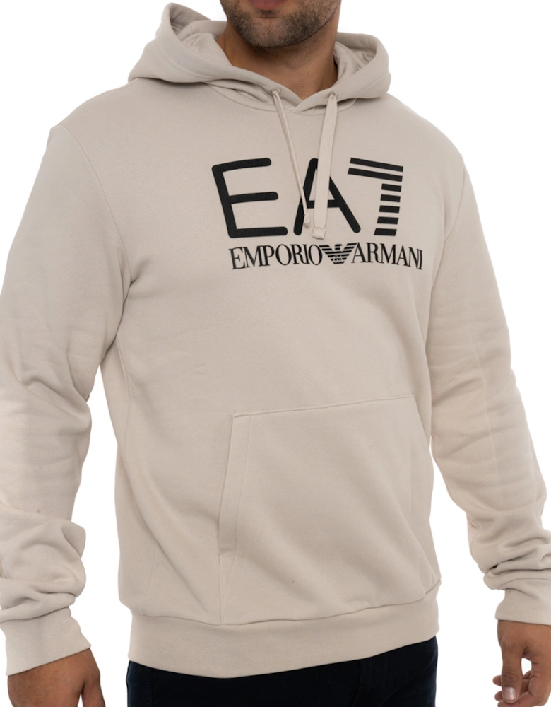 Mens Big Logo Overhead Hoodie (Beige)