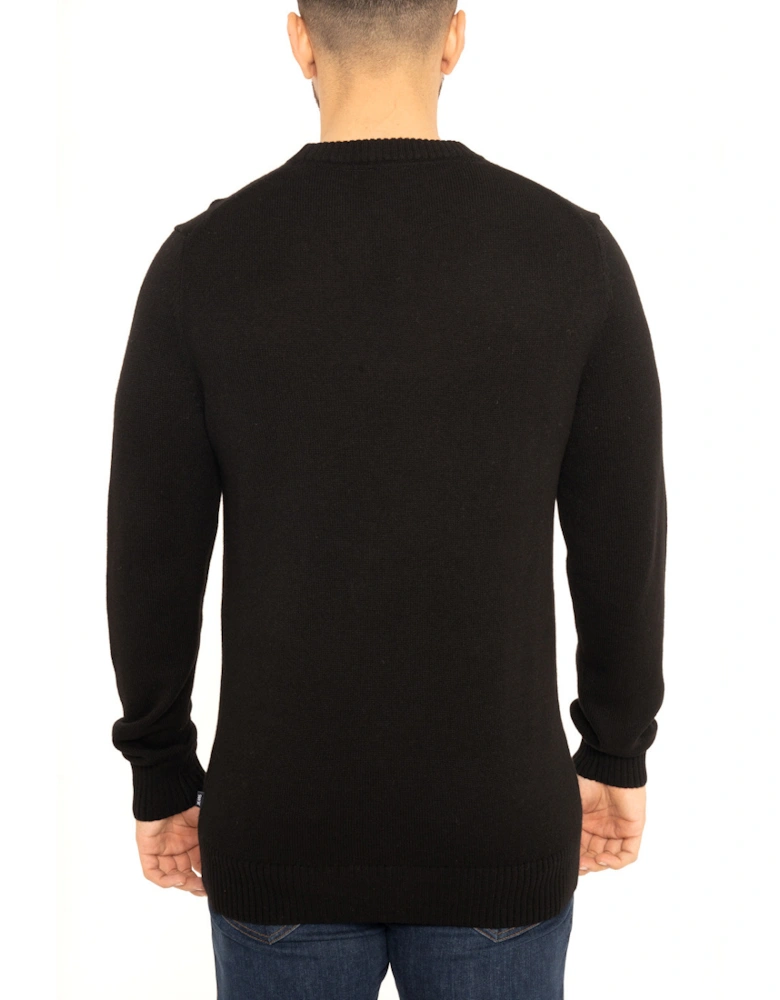 Joop Mens Wool Crew Knit Sweatshirt (Black)