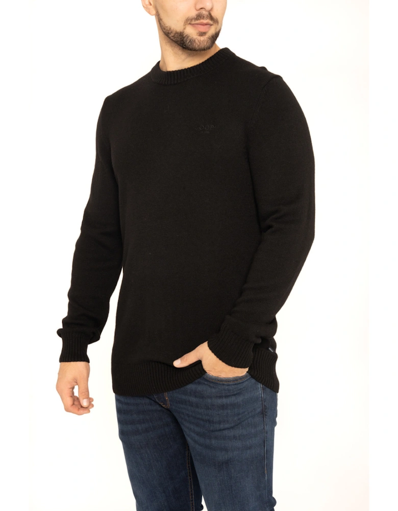 Joop Mens Wool Crew Knit Sweatshirt (Black)