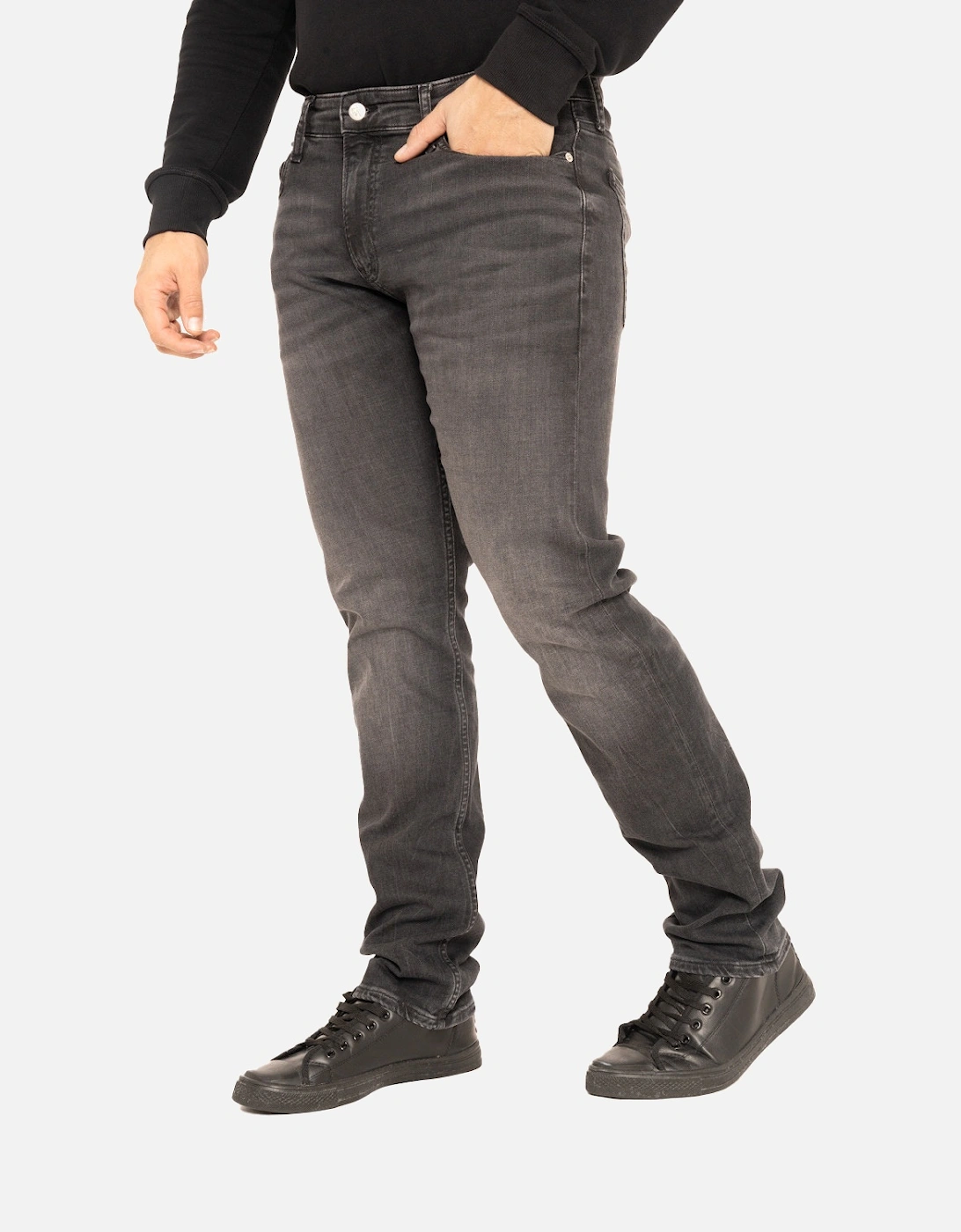 Mens Slim Fit Jeans (Black)