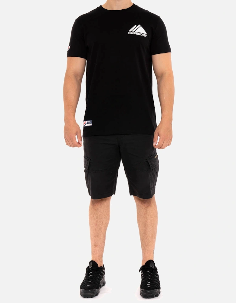 Mens Vintage Core Cargo Shorts (Black)