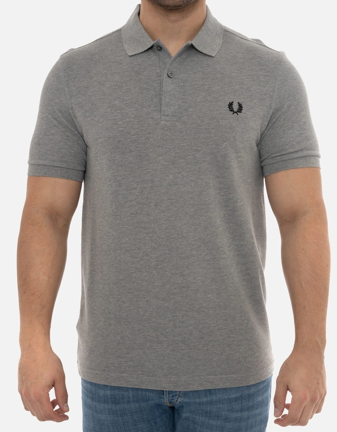 Mens Plain Polo Shirt (Steel Grey), 7 of 6