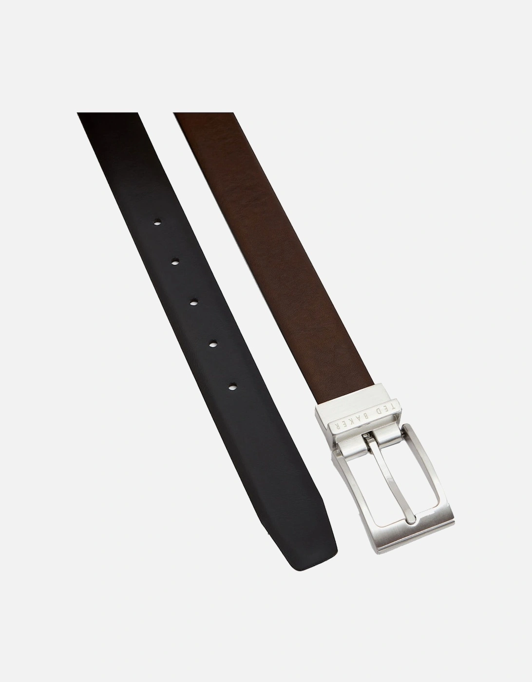 Mens Karmer Reversible Leather Belt (Chocolate)